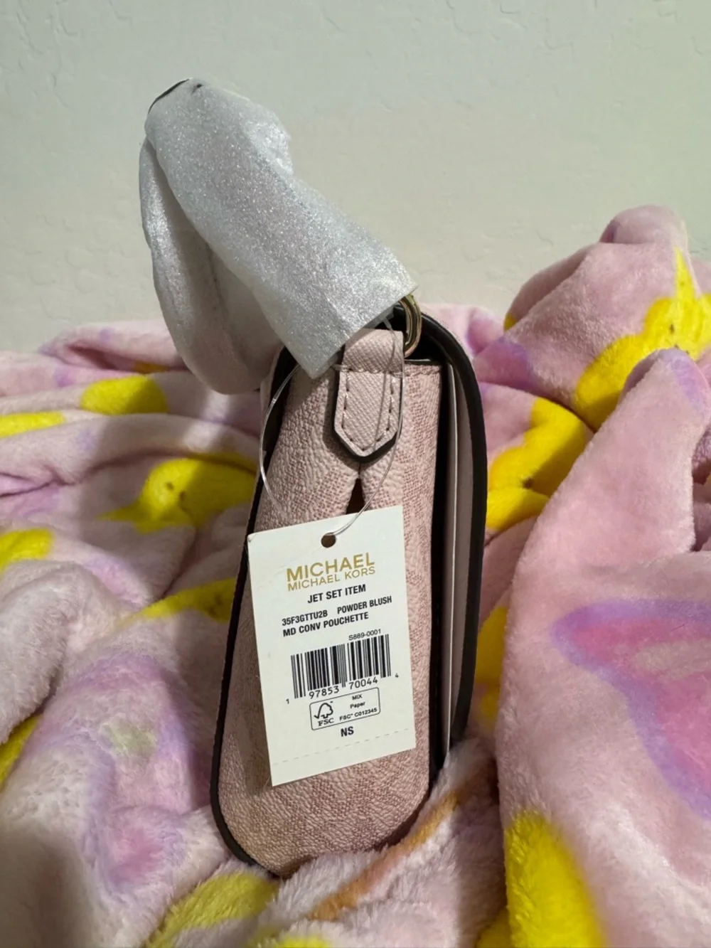 Michael Kors Blush Pink Signature Crossbody Bag - Picture 3 of 3